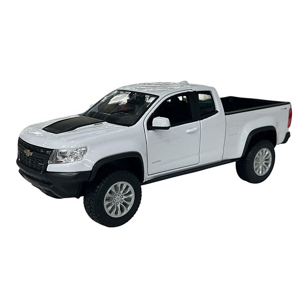 Miniatura Chevrolet Colorado ZR2 Branco Maisto Metal 1:27