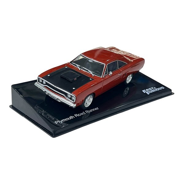 Miniatura Velozes e Furiosos Plymouth Road Runner E.23 1:43
