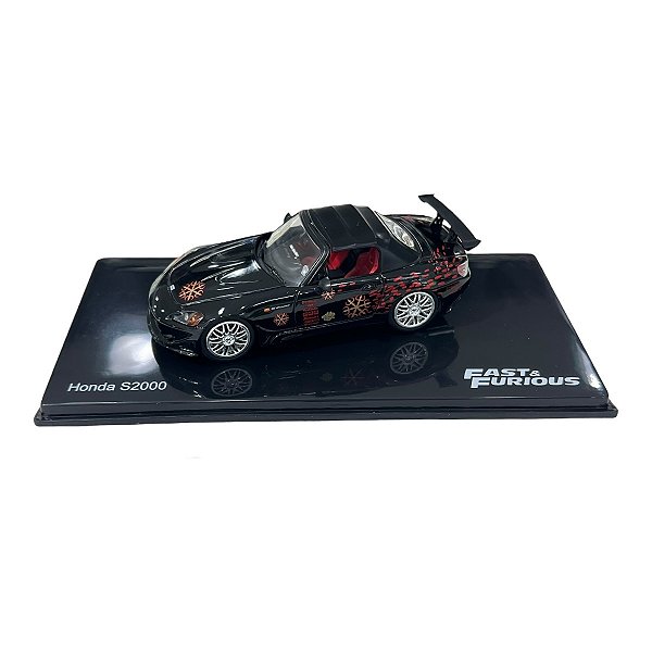Miniatura Velozes e Furiosos Honda S2000 Preto - Ed. 12 1:43