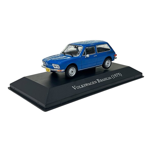 Miniatura Volkswagen Brasilia Azul 1975 - Edição 33 1:43
