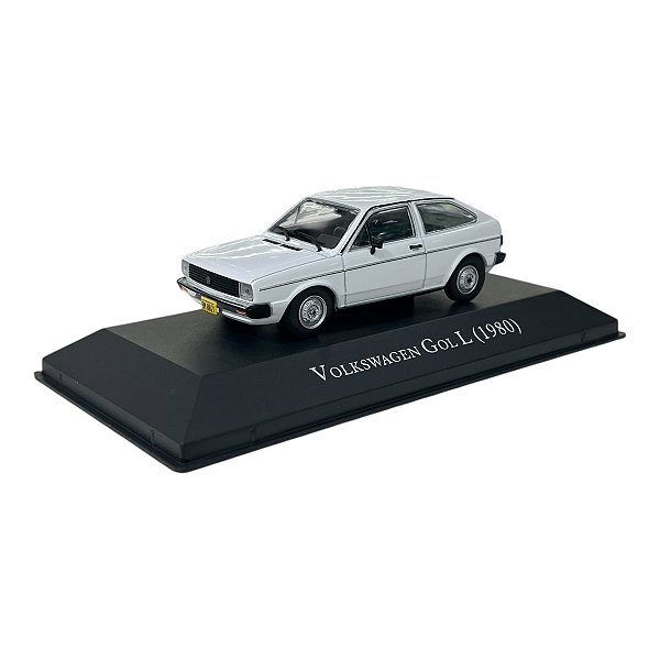 Miniatura Volkswagen Gol 1980 Branco - Edição 32 1:43
