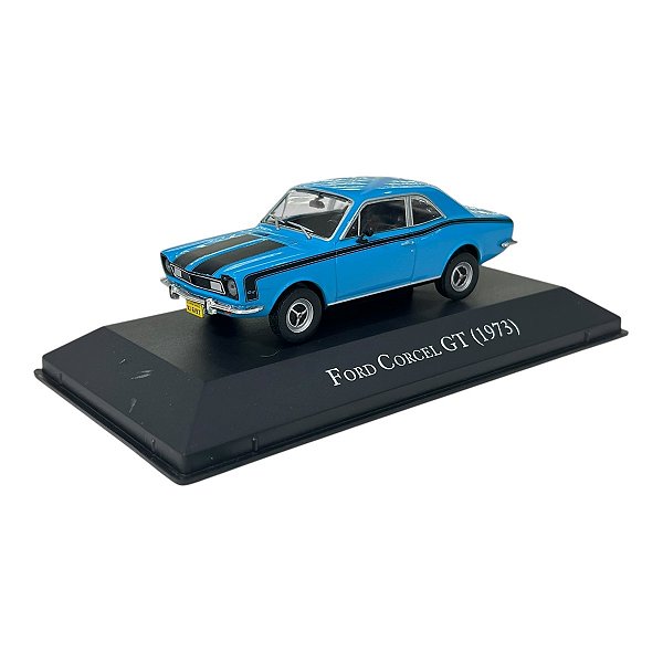 Miniatura Ford Corcel GT 1973 Azul - Edição 26 1:43