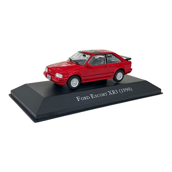 Miniatura Ford Escort XR3 Vermelho - Edição 23 1:43