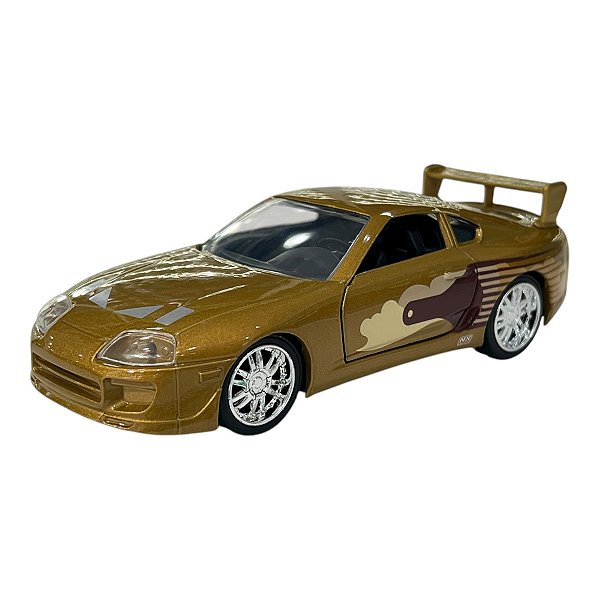 Miniatura Toyota Supra Dourado Velozes Furiosos Jada 1:32