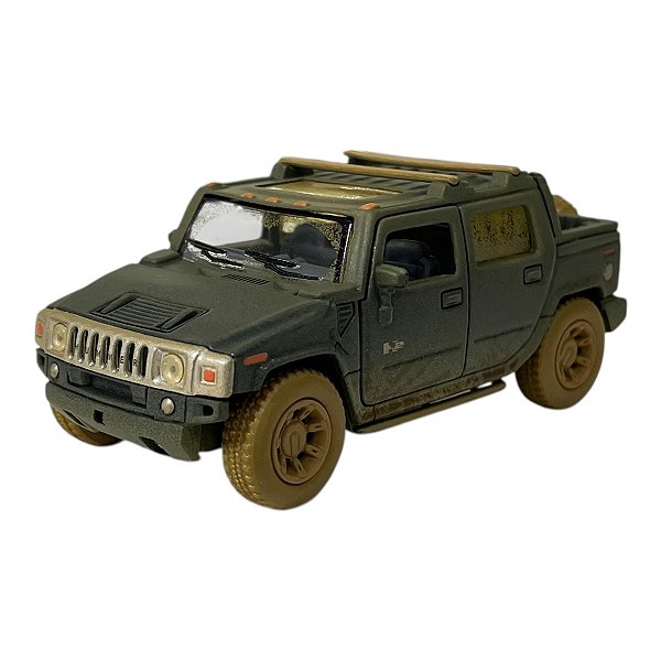 Miniatura Hummer H2 Suv Enlamada Verde 1:40