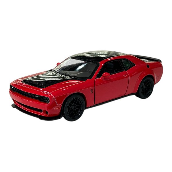 Miniatura Dodge Challenger SRT Demon Vermelho Metal 1:40