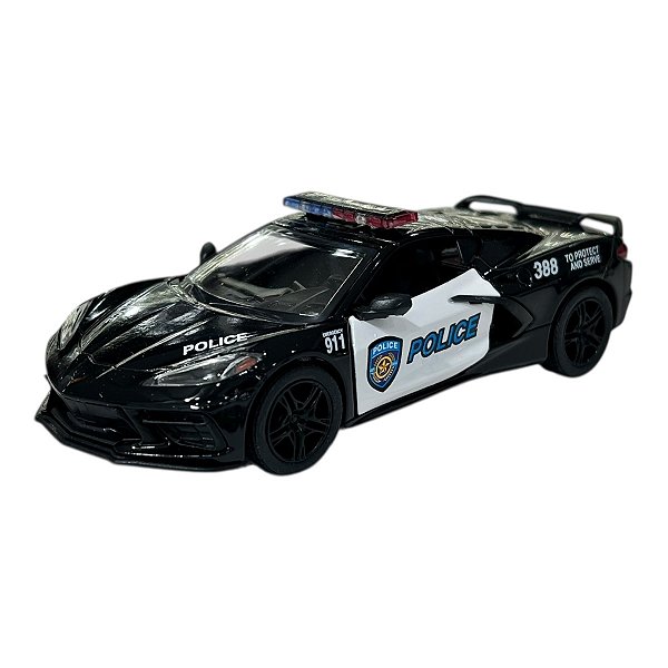 Miniatura Chevrolet Corvette Policia Edition 1:36