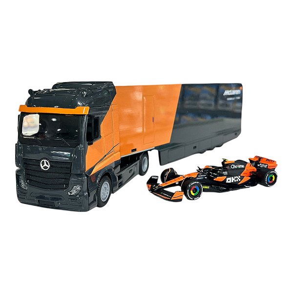 Miniatura Caminhão Formula 1 F1 Mclaren MCL38 Norris 4 1:43