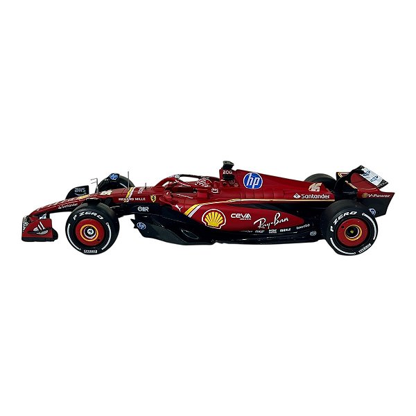 Miniatura Fórmula 1 F1 Ferrari SF24 Charles Leclerc 16 1:24