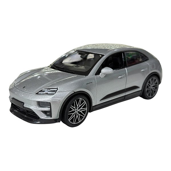 Miniatura Porsche Macan Turbo Prata Metal 1:24