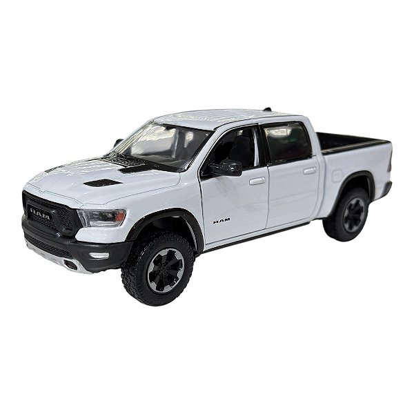 Miniatura Dodge Ram Branco Metal 1:24