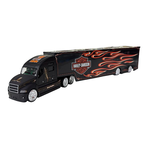 Miniatura Caminhão Harley Davidson Custom Maisto 1:64