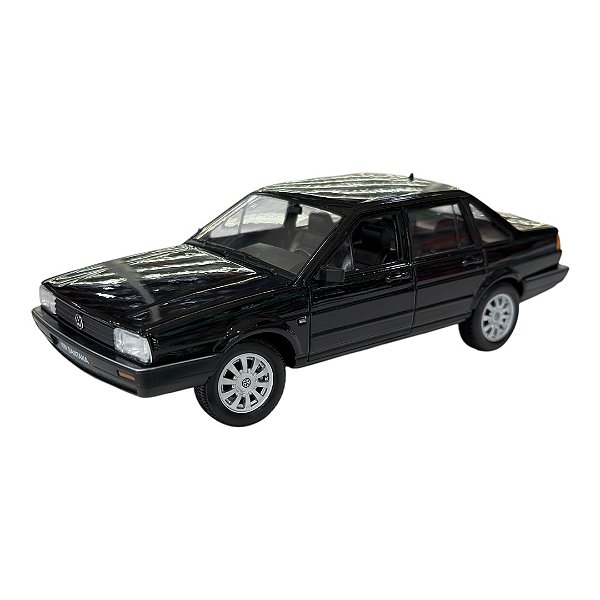 Miniatura Volkswagen Santana Preto Metal Welly 1:24