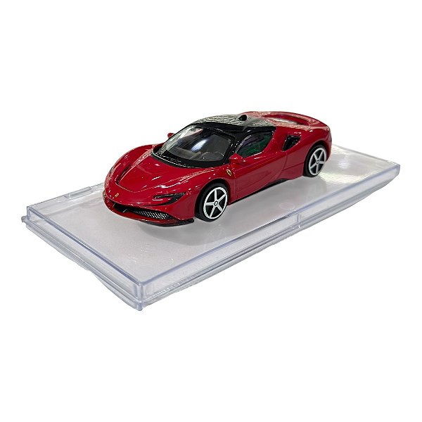 Miniatura Ferrari SF90 Stradale com Acrílico 1:43