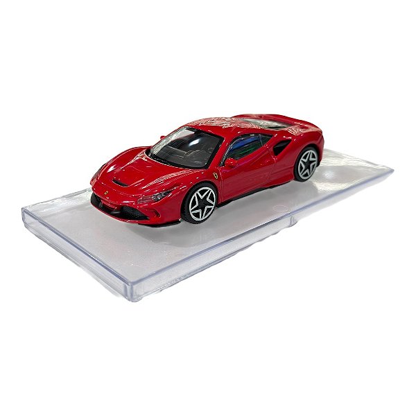Miniatura Ferrari F8 Tributo com Acrílico 1:43