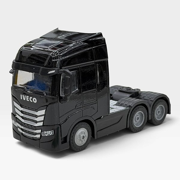 Miniatura Caminhão Iveco Preto 1:50
