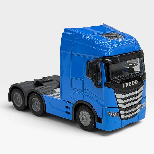 Miniatura Caminhão Iveco Azul 1:50