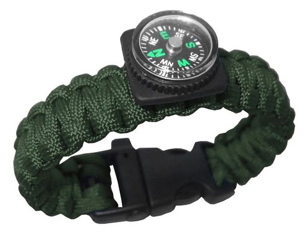 Pulseira Paracord Com Bússola C01 - Albatroz