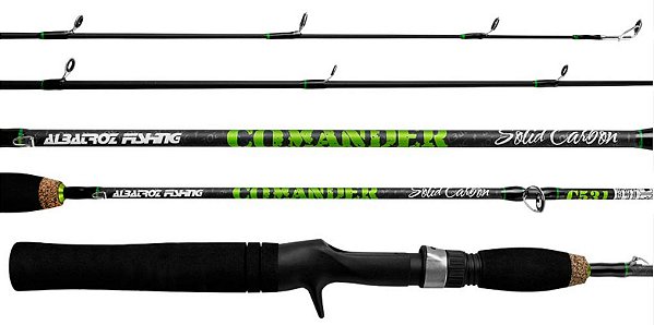 Vara  Comander Carbono Maçico 5'3 (1,60m) 4-8 Lbs Albatroz - Inteiriça