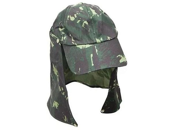 Boné Jogá Com Protetor De Nuca Destacável Camuflado