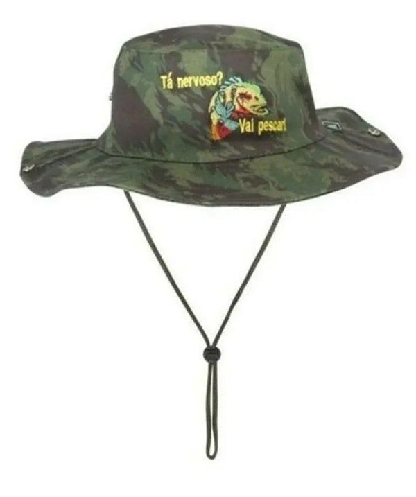 Chapéu Safari Bordado ( CAMUFLADO )