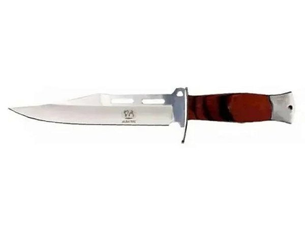 Faca K102 Albatroz Tática Cabo Madeira 30cm