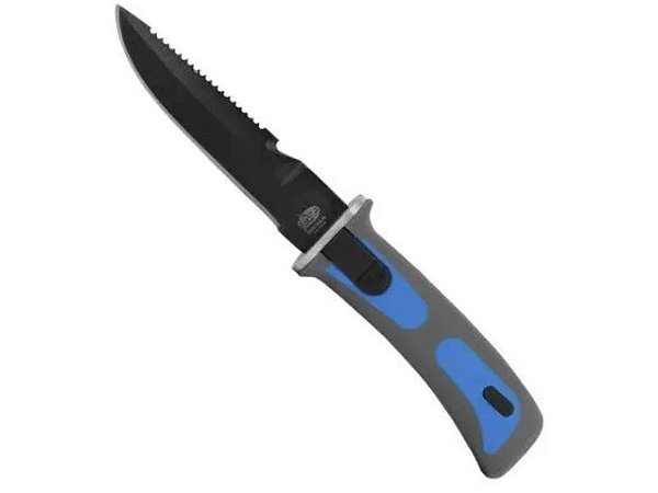 Faca De Mergulho Inox 24cm C/ Cinto Borracha Albatroz Qs-209