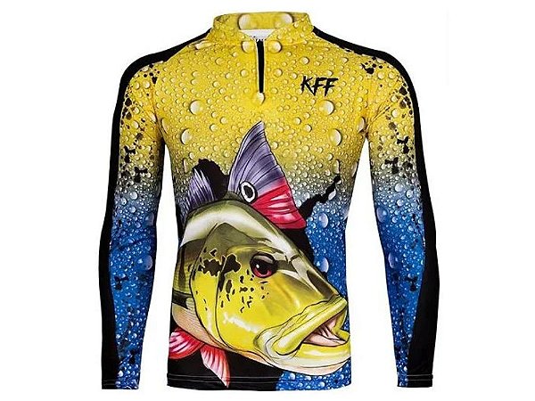 Camiseta de Pesca King Brasil KFF60 Infantil