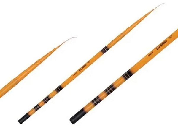 Vara Pesca Telescópica Bambu 2,10m Fibra De Vidro - Tsuna