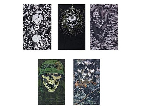 Buff Balaclava Caveira Albatroz Bandana Proteção UV