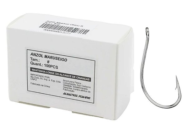 Anzol Farpa 4330 Albatroz Caixa Nº 10  com 100 peças