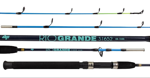 Vara Rio Grande 1652 8-12lb 1,65m Molinete 2 Partes Albatroz