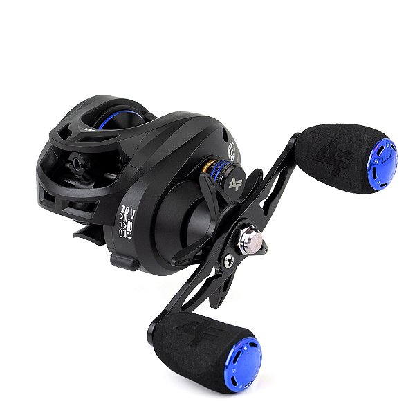 Carretilha M21 Pro Black Blue Esquerda Drag 9Kg 6 Rol Albatroz