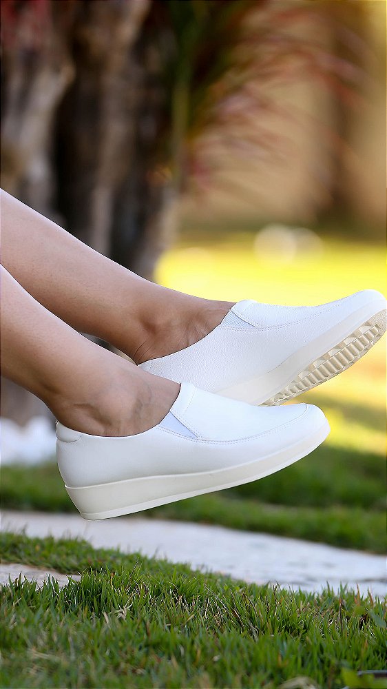 Sapato Feminino Malu NEW PELE  BRANCO