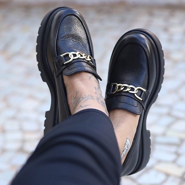 Mocassim Feminino Pegada PRETO