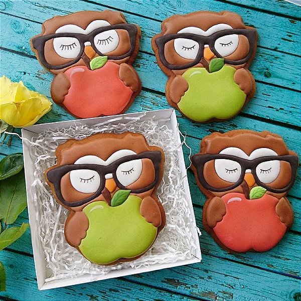 Cortador - Coruja com Maçã (Professor)