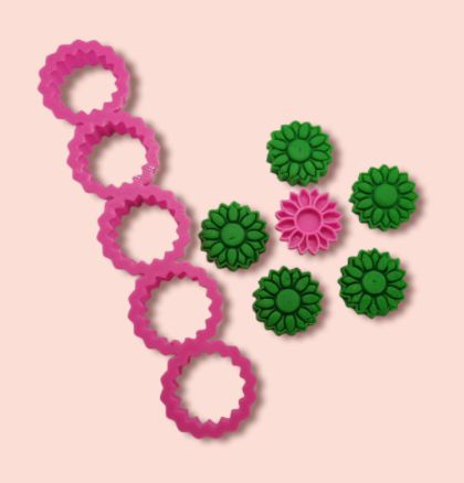 Cortador e Marcador 3D Régua Flor Girassol ( Mães / Mulher)