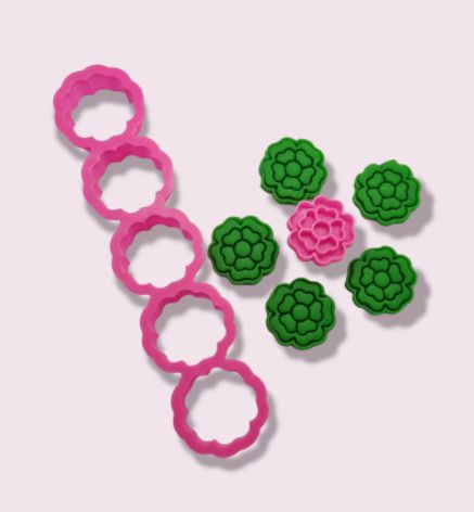 Cortador e Marcador 3D Régua Flor Trevo (Mães / Mulheres)