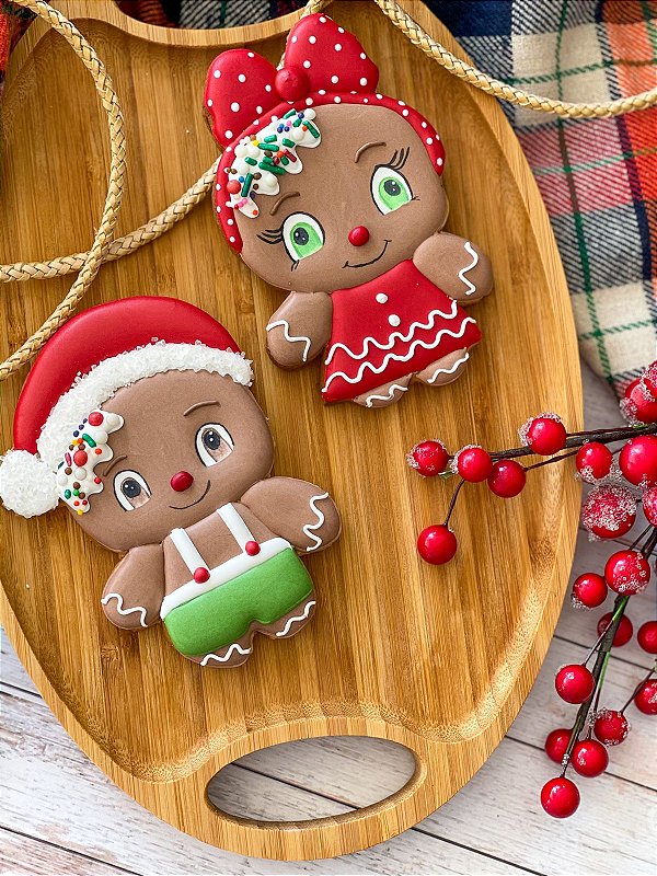 Cortador - Casal Ginger Noel (Natal)