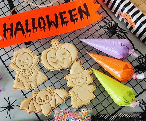 Cortadores + Marcadores - Kit Halloween 1 (Dia das bruxas)