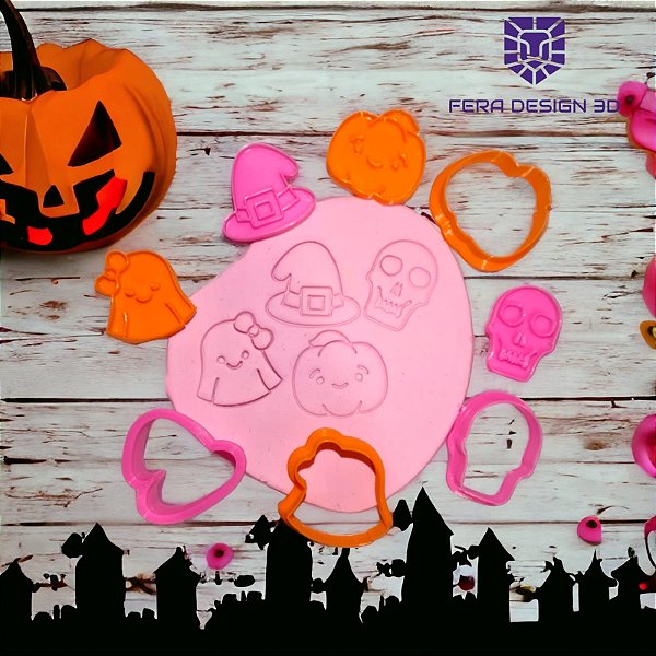 Cortadores + Marcadores - Kit Halloween 2 (Dia das Bruchas)