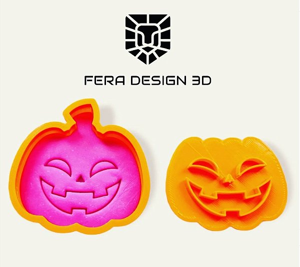 Cortador + Marcador - Abóbora (Dia das Bruxas-Halloween)