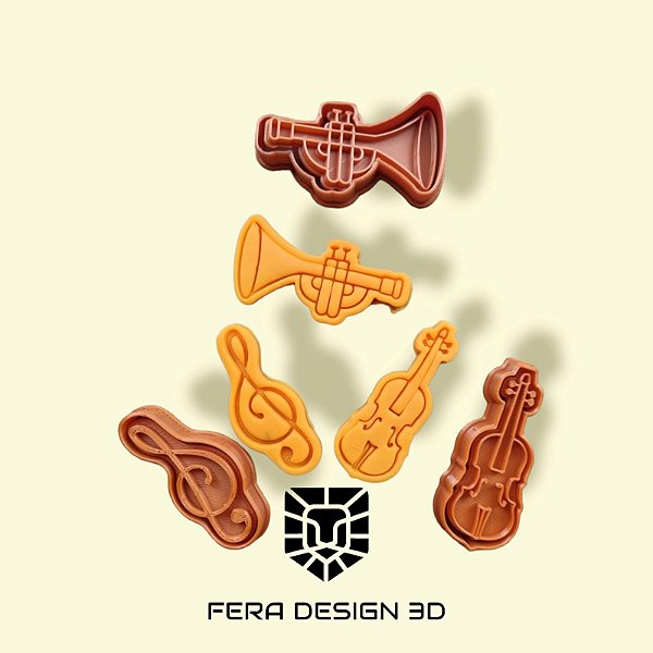 Kit- Instrumentos musicais (cortadores e marcadores)