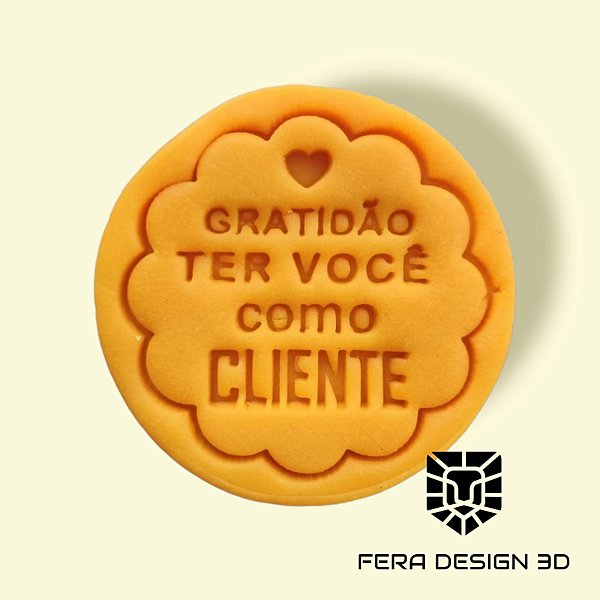 Gratidão ter você como cliente (Cortador e marcador)