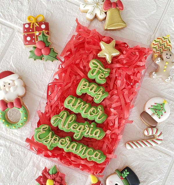 Cortadores + Marcadores - Árvore de Natal Palavras
