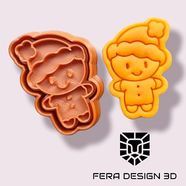 Cortador + Marcador - Menino Noel (Natal)