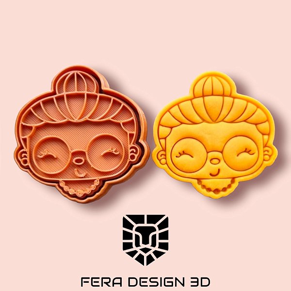 Cortador + Marcador - Mamãe Noel (Natal)