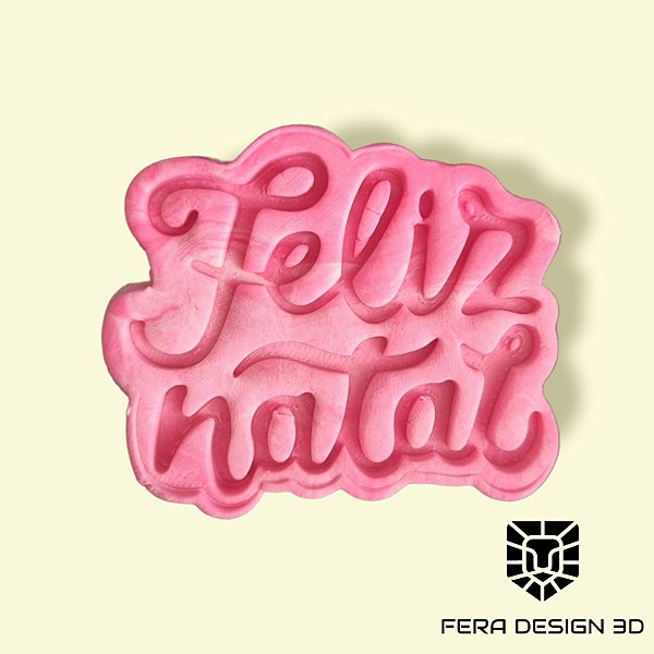 Placa Feliz Natal (cortador e marcador)