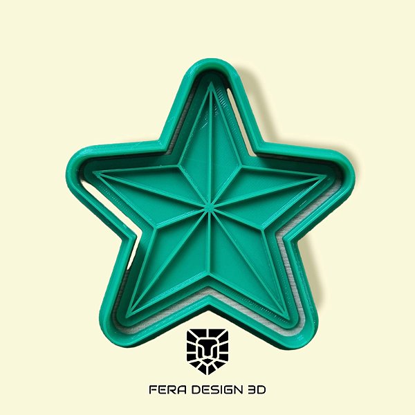 Cortador + Marcador - Estrela do Topo da Árvore de Natal