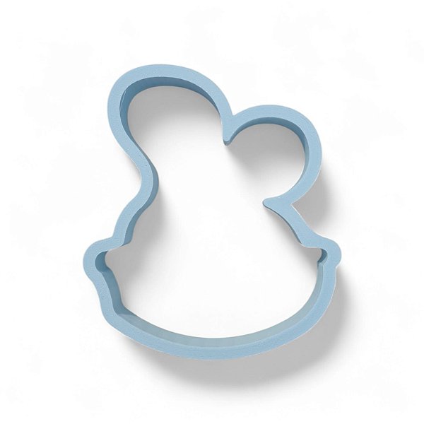 Cortador 3D Coelho com Óculos Páscoa